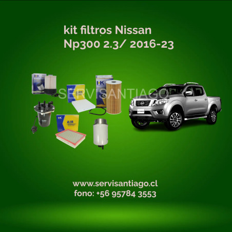 kit filtros Nissan NP 300 2.3